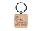 Dino-mite Dynamite Dinosaur Teacher School Recognition Engraved Wood Square Keychain Tag Charm